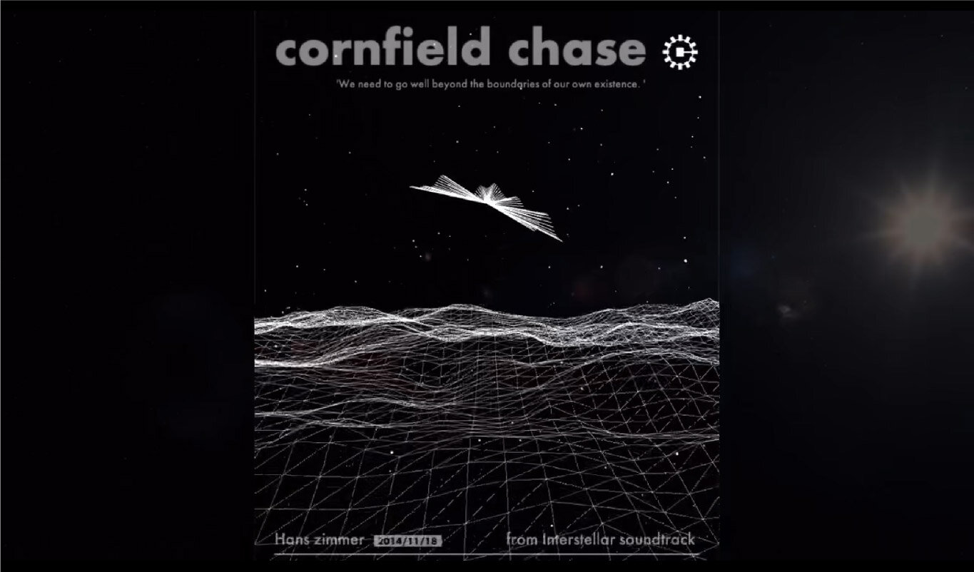 《星际穿越》影片配乐《Cornfield Chase》的音乐海报