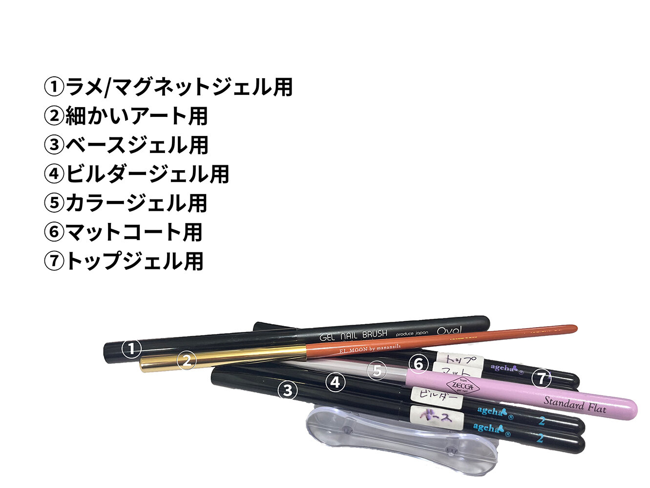 ネイル用の筆