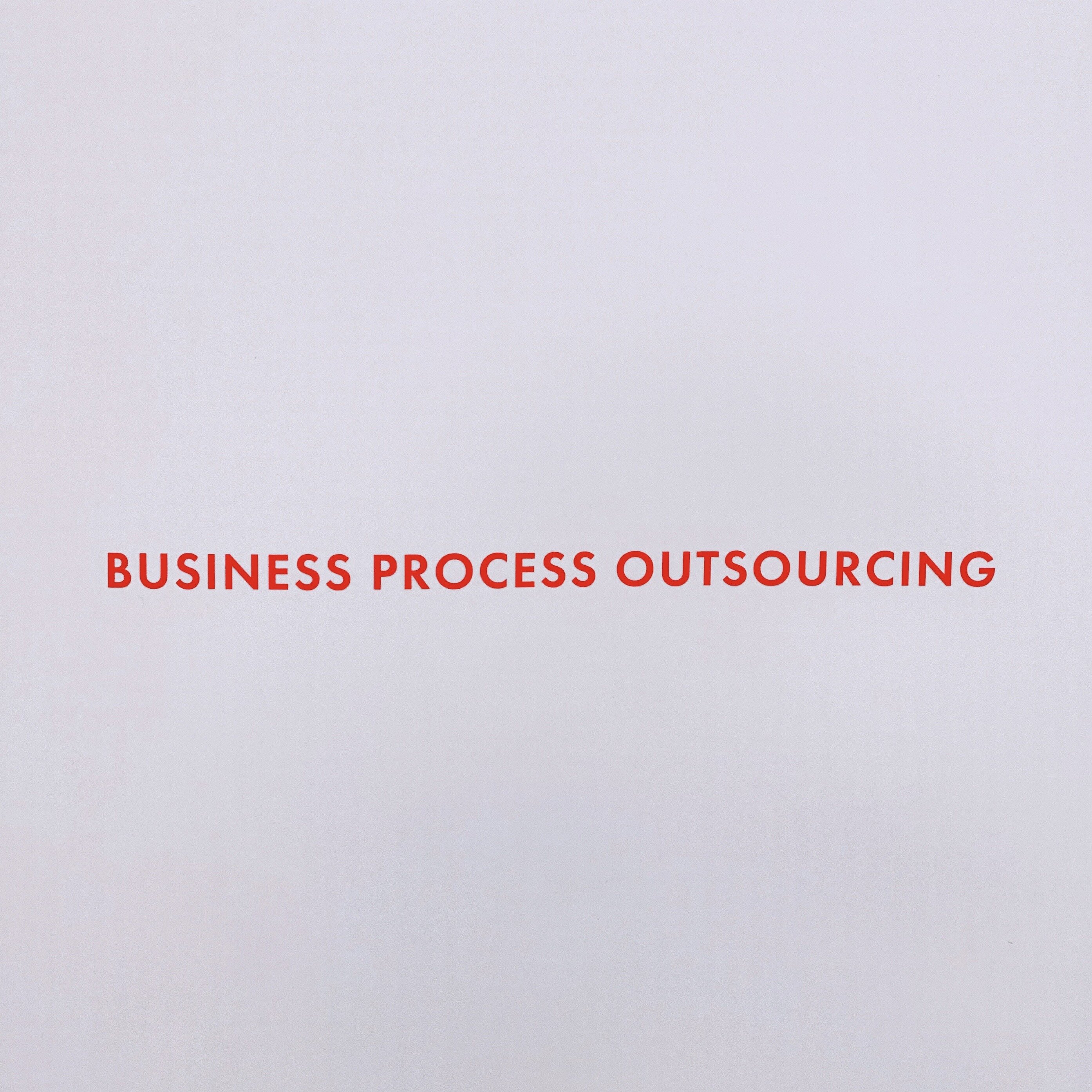 BUSINESS PROCESS OUTSOURCING