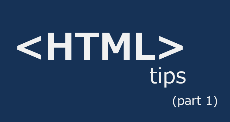 html tips
